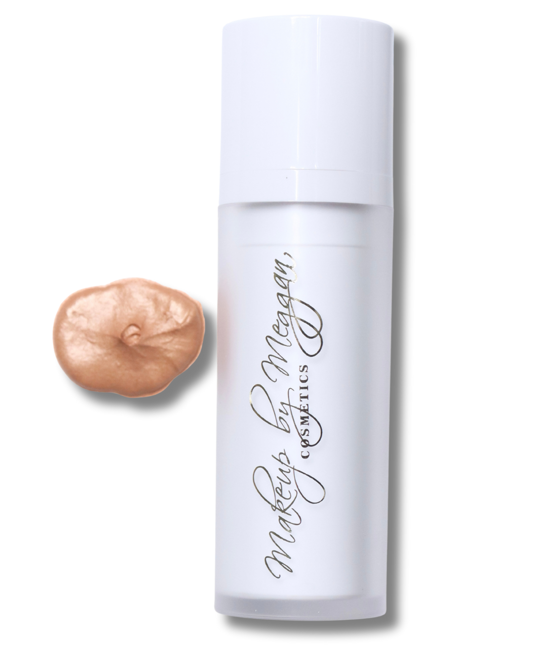 Makeup by Meggan Gorgeous Glow Primer in soft-focus packaging with radiant finish for luminous skin